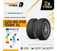 2 X 225/60R18 104W XL TRIANGLE ADVANTEX SUV TR259 225 60 18 2256018 NEW TYRES