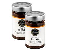 2 x 225g Collection Premium Festive Chutney, An Equisite Blend of Apples, Dried Vine Fruits, Oranges & Dates with Seasonal Spices, 450g