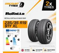 2 X 235/35R19 91Y XL ROTALLA SETULA E-RACE RH01 235 35 19 2353519 NEW TYRES