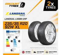 2 X 235/35R20 92W XL LANDSAIL LS588 UHP 235 35 20 2353520 NEW TYRES