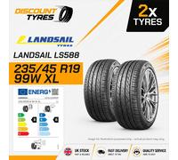 LANDSAIL 235/45ZR19 99W LS588 SUV XL 2354519 New Performance CUV Car Tyres x 4