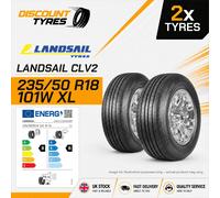2 X 235/50R18 101W XL LANDSAIL CLV2 235 50 18 2355018 NEW TYRES