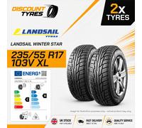 2 X 235/55R17 103V XL LANDSAIL WINTER STAR 235 55 17 2355517 NEW TYRES