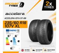 2 X 235/60R18 107V XL ACCELERA IOTA ST-68 235 60 18 2356018 NEW TYRES