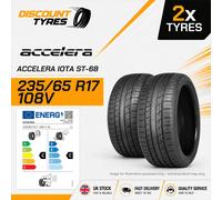 2 X 235/65R17 108V ACCELERA IOTA ST-68 235 65 17 2356517 NEW TYRES