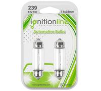 2 X 239 12V C5W Car Festoon Interior Number Plate Light Bulbs Sv8.8-8 11X38mm