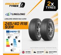2 X 245/40R18 93W LINGLONG GREEN MAX ACRO 245 40 18 2454018 NEW TYRES
