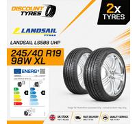 LANDSAIL 245/40ZR19 98W LS588 XL 2454019 New High Performance Car Tyres x 2