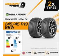 2 X 245/45R19 98W GRENLANDER L-ZEAL 56 245 45 19 2454519 NEW TYRES