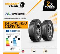 2 X 245/45R20 103W LINGLONG GRIP MASTER C/S SUV 245 45 20 2454520 NEW TYRES