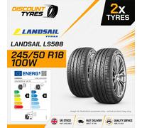 2 X 245/50R18 100W LANDSAIL LS588 245 50 18 2455018 NEW TYRES