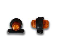 2 x 24V LED 2 SMD AMBER/YELLOW/ORANGE SIDE MARKER OUTLINE CLEARANCE LIGHTS POSITION PARKING LAMPS FOR TUCK TRACTOR WAGON LORRY TRAILER CHASSIS BUS