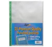 2 X 25 x Extra Strong A4 Plastic Wallets Premium + Glass Clear Poly Pockets Files