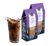 2 x 250g Premium Collection Small Batch Belgian 45% Milk Chocolate Flakes | Perfect For Hot Chocolates, Iced Mochas & Milkshakes