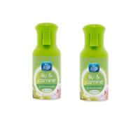 2 x 250ml Air Freshener Dry Spray Lily & Jasmine Long Lasting Fragrance Rids Bad Oudurs