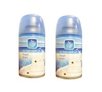 2 x 250ml Air Freshener Fresh Linen Long Lasting Fragrance Rids Bad Oudurs