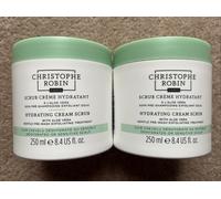 2 x 250ml Christopher Robin Hydrating Cream Scrub with Aloe Vera. Free P&P