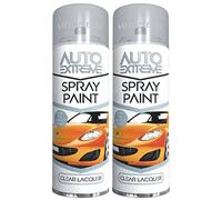 2 x 250ml Clear Lacquer Spray Paint Cans All Purpose Diy Spray Paint clear coat spray paint