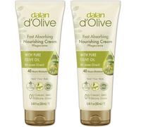 2 x 250ml Dalan d'Olive Hand & Body Cream Vegan 90% Natural No Silicone Dry Skin