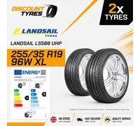2 X 255/35R19 96W XL LANDSAIL LS588 UHP 255 35 19 2553519 NEW TYRES