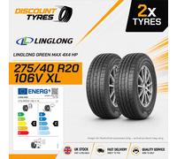 2x 275 40 20 LINGLONG | GREAT C/C RATINGS | BRAND NEW TYRES | XL 106V