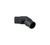 2 x 28mm Black Bay Window Curtain Pole Elbow Joint Connector