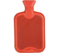 2 x 2L Large Hot Water Bottle - Warm Heat Bag Rubber 500Ml Ribbed Liter Colour | Set of 2 | for Pain Relief Secure & Leakproof | Pack of 2 Natural Rubber Hot Water Bottles