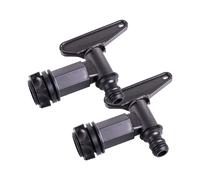 2 X 3/4" BSP Thread Water Butt Taps with Push on Fitting