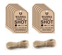2 X 3.5 Inch Groomsman Proposal Cards 10 Sets Funny Groomsmen Invitation