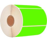 2" x 3" Green Rectangle Color Coding Labels - Square Color-Code Stickers Permanent Adhesive, Write-On Surface - 250 Labels/per Roll