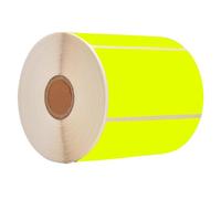 2" x 3" Yellow Rectangle Color Coding Labels - Square Color-Code Stickers Permanent Adhesive, Write-On Surface - 250 Labels/per Roll