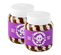 2 x 300g Whipped Chocolate & Milk Spread, Lightly Whipped Swirls with Bourbon Vanilla, Perfect on Toast or Crumpets, Ideal Cake Filling, 600g