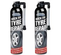 2 x 300ml Quick Fix Tyre Wheel Repair Immediate Temporary Car Puncture Sealant