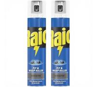 2 x 300ml Ra!d Rapid Action FLY & WASP Killer, Fly Killer Spray For Indoor Use(Total 600ML), BLUE