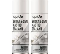 2 x 300mlSpray & Seal Leak Stop Roof Gutter Pipes Windows White Mastic