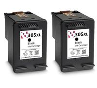2 x 305 XL Black Refilled Ink Cartridges For HP Envy 6022e Printers 305XL 2710e 2720e 2721e 2722e 2723e 2724e 2800e 2810e 2820e 2822e 4100e 4120e 4122e 4130e 4210e 4220e 4222e 6010e 6020e 6030e 6032e