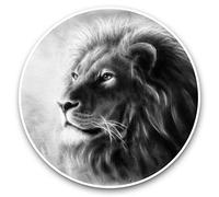 2 x 30cm Vinyl Stickers - Awesome Majestic Lion Big Cat Decals 41479