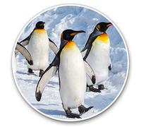 2 x 30cmVinyl Stickers - Emperor Penguin March Antarctica Decals for Car Van Luggage Scrap Book Fridge #15722