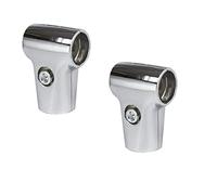 2 X 32mm (T - Style Pair) Display Rack Clamp Tee Rod Pole Support Bracket Connector Inner Diameter 32mm/1.25inch Strong Hold for The Drying Rack Scaffold Composite Pipe Fittings Tube Pack of 2