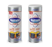 2 x 350 g Pack Dustbin Odour Destroyer Powder Neutradol | Long-Lasting Citrus Odour Neutraliser for Indoor & Outdoor Use | Pet Safe Dustbin Freshener for Smelly Kitchen, Wheelie, and Garden Bins