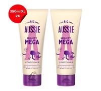 2 x 350ml XL Aussie Mega Conditioner for All Hair Types - Lightweight Formula