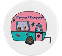 2 x 38mm 'Caravan Fun' Small Button Pin Badges (BB00143909)