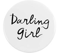 2 x 38mm 'Darling Girl' Small Button Pin Badges (BB00027602)