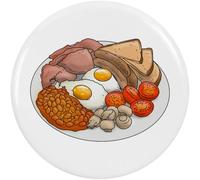 2 x 38mm 'Full English Breakfast' Small Button Pin Badges (BB00101654)