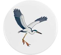 2 x 38mm 'Heron In Flight' Small Button Pin Badges (BB00117203)