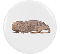 2 x 38mm 'Naked Mole Rat' Small Button Pin Badges (BB00074675)