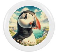 2 x 38mm 'Puffin Bird Portrait' Small Button Pin Badges (BB00146484)