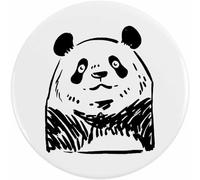 2 x 38mm 'Sketchy Panda Portrait' Small Button Pin Badges (BB00143347)