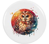 2 x 38mm 'Tawny Owl' Small Button Pin Badges (BB00125382)