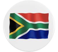 2 x 38mm 'Waving South Africa Flag' Small Button Pin Badges (BB00109800)